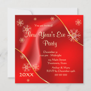 Invitation Fête de la Saint Sylvestre 2022