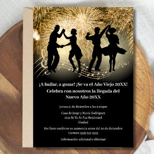 Invitation Fête de la Saint-Sylvestre avec Danses Festives Es