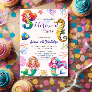 Invitation Fête de la sirène Bash