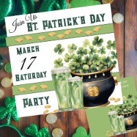 Fête de la St patrick de la bière verte et shamroc