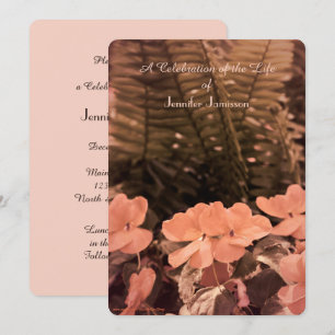 Invitation Fête de la vie Invitation, Fleurs Pastel