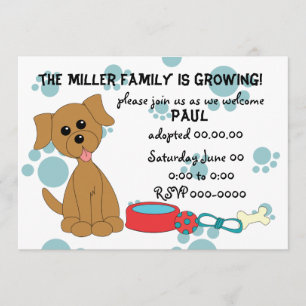 Invitation Fête de l'adoption des chiots !