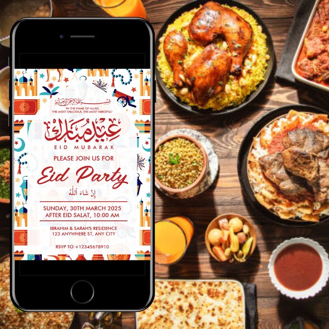 Invitation Fête de l'Aïd (Créateur téléchargé)