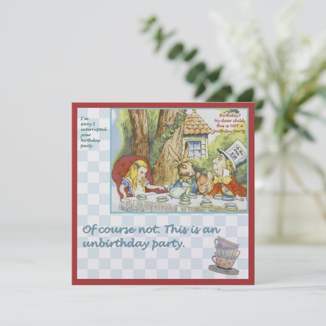 Invitation Fête de l'anniversaire (Debout devant)