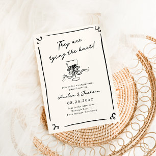 Invitation Fête de l'engagement avec main fantaisie