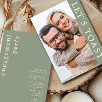 Fête de l'engagement photo de Crème Verte Toast