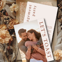 Fête de l'engagement photo Toast