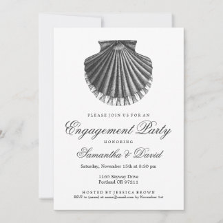 Invitation Fête de l'engagement sur la plage Charbon