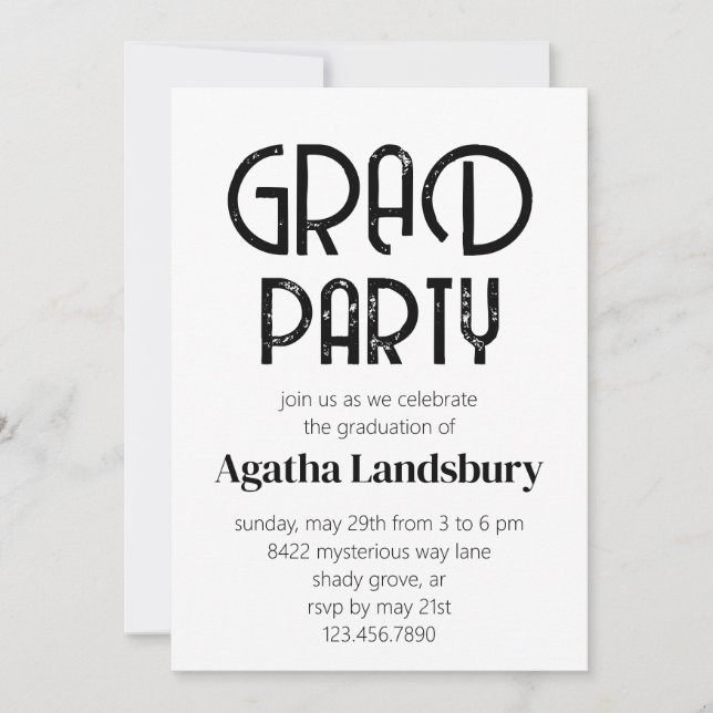 Invitation Fête de l'enseignement secondaire moderne en détre (Devant)