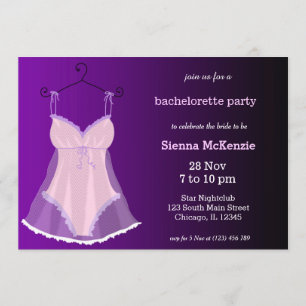 Invitation Fête de lingerie