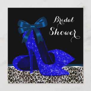 Invitation Fête de l'mariée bleue royale