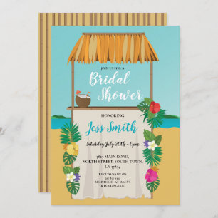 Invitation Fête de l'mariée d'Aloha Beach Mariage Océan