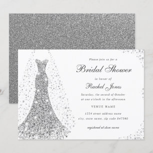 Invitation Fête de l'mariée Mariage Sparkle Diamond 