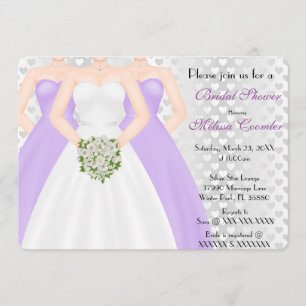 Invitation Fête de l'mariée moderne chic et élégante Invitati