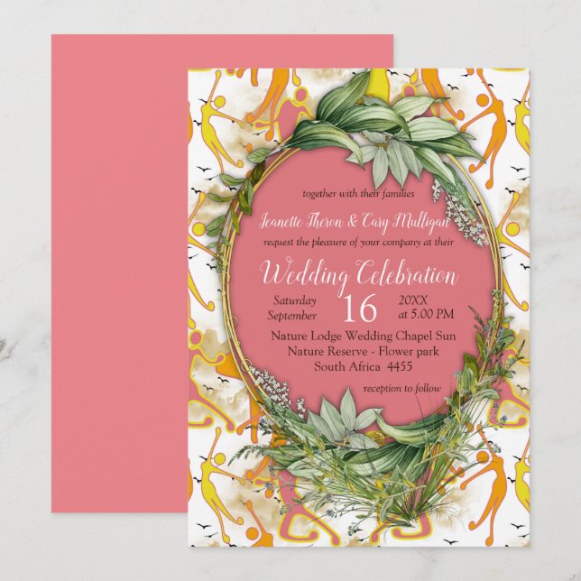 Invitation Fête de l'optimisme gai (Devant / Derrière)