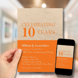Invitation Fête de l'or et de l'orange