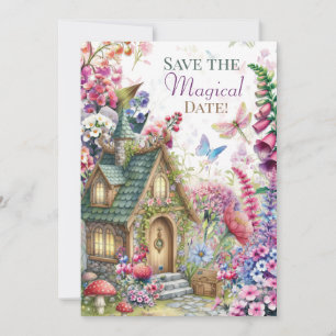 Invitation Fête de Maison de Fée Cottage Core