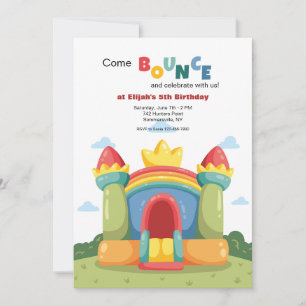 Invitation Fête de Maison Gonflable