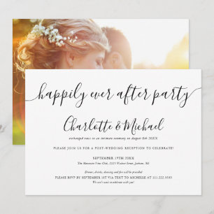 Invitation Fête de mariage après Happily Ever After Photo de