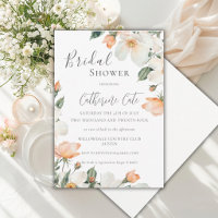 Fête de mariage aquarelle florale pêche