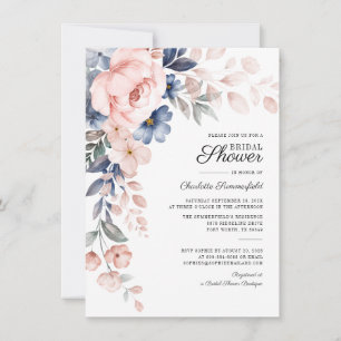 Invitation Fête de mariage au style d'aquarelle rose