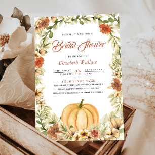 Invitation Fête de mariage automnale aux couleurs de la terre