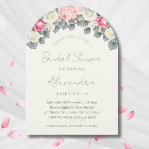 Invitation Fête de mariage aux roses de jardin roses roses vi
