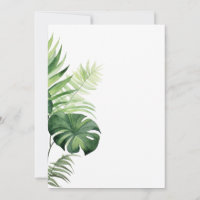 Fête de mariage avec plantes tropicales et verdure