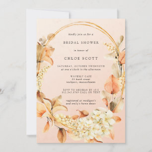 Invitation Fête de mariage champêtre avec fleurs blanches et