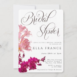 Invitation Fête de mariage champêtre Love Is in Bloom