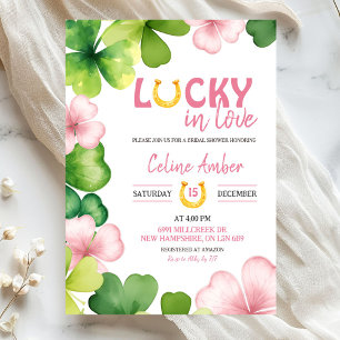 Invitation Fête de mariage chanceuse à l'occasion de la Saint