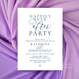Invitation Fête de Mariage Élégante et Moderne, Pour Toujours