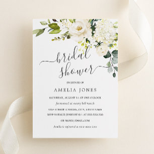 Invitation Fête de mariage floral aquarelle Champagne