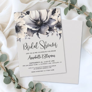 Invitation Fête de mariage floral aquarelle élégante