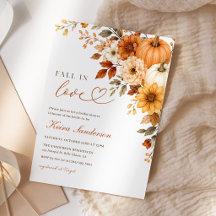 Fête de mariage Floral Citrouille Tomber en Amour