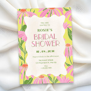 Invitation Fête de mariage floral fleuri