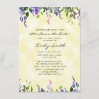 Fête de mariage floral lavande jaune