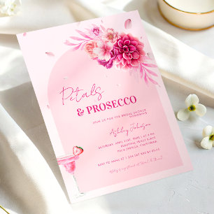 Invitation Fête de mariage floral rose avec écriture script e