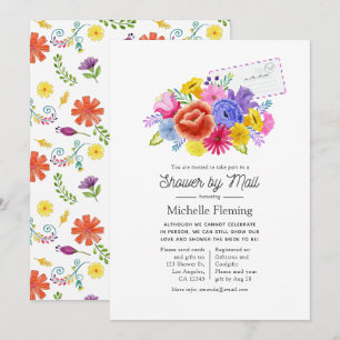 Invitation Fête de mariage Florale Mexicaine Fiesta par la Po