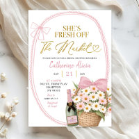Fête de mariage florale rose Coquette Daisy Printe