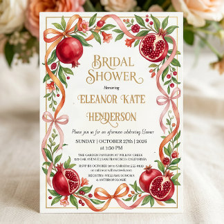 Invitation Fête de mariage Grenade de Jardin d'Automne