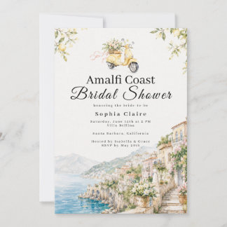 Invitation Fête de mariage italienne sur la côte amalfitaine