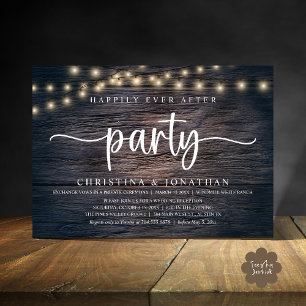 Invitation Fête de Mariage 'Jusqu'à la fin des temps', Mariag