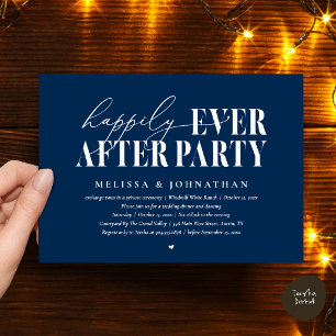 Invitation Fête de Mariage 'Jusqu'à la fin des temps', Récept