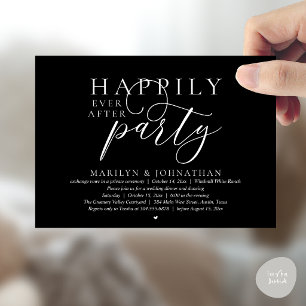 Invitation Fête de Mariage Moderne et Élégance Éternelle
