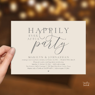 Invitation Fête de Mariage Moderne et Éternelle pour les Amou