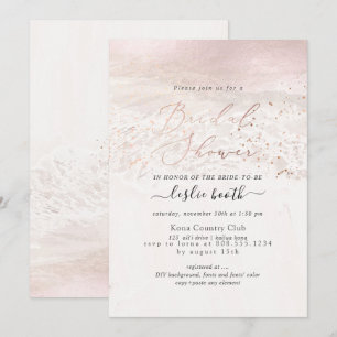 Invitation Fête de mariage PixDezines Blush Coastal/Shoreline
