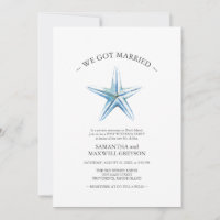 Fête de mariage post-plage Étoile de mer