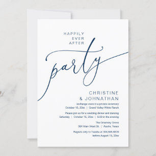 Invitation Fête de Mariage Pour Toujours, Dîner de Mariage en