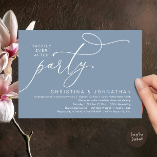 Invitation Fête de Mariage Pour Toujours, Dîner de Mariage Ro